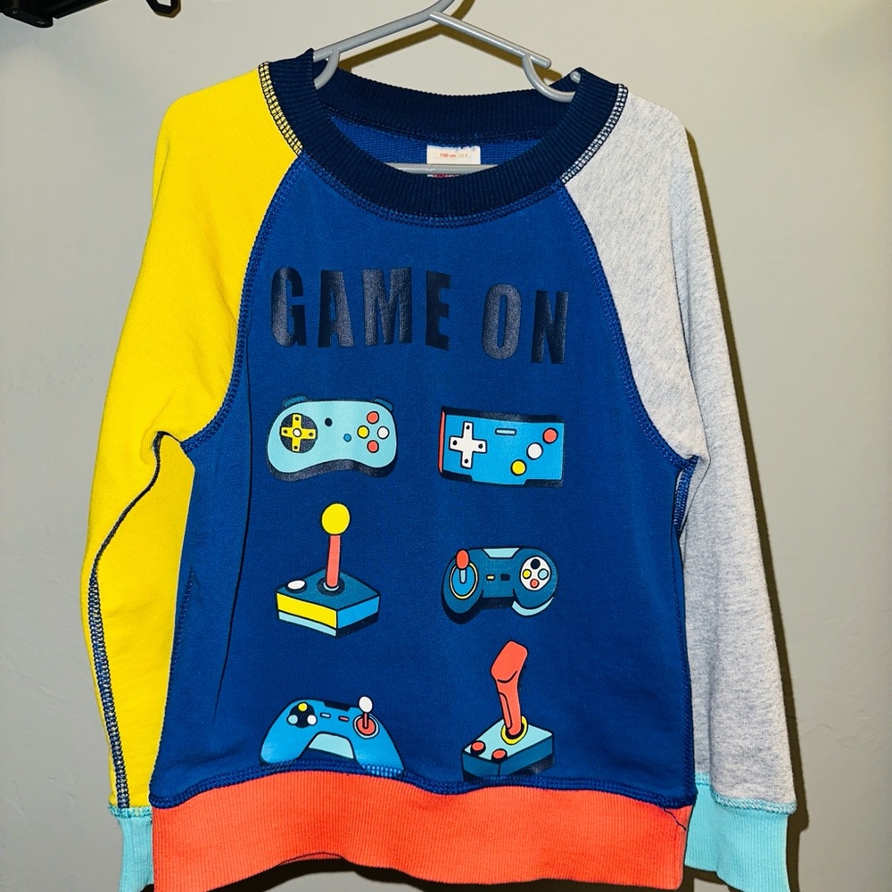 Hanna Andersson Kids Game On Colorful Sweatshirt